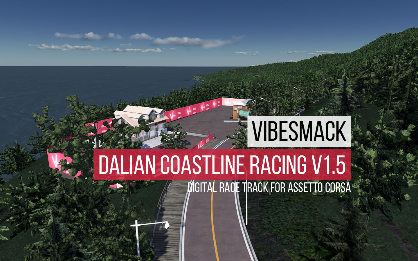 VibeSmack Street Racing Dalian Coastline - Digital Race Track for Assetto Corsa